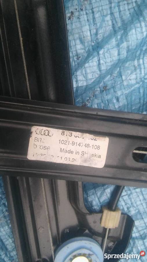 Audi A5 5D podnośnik szyby prawy przód tył Strzelce Krajeńskie