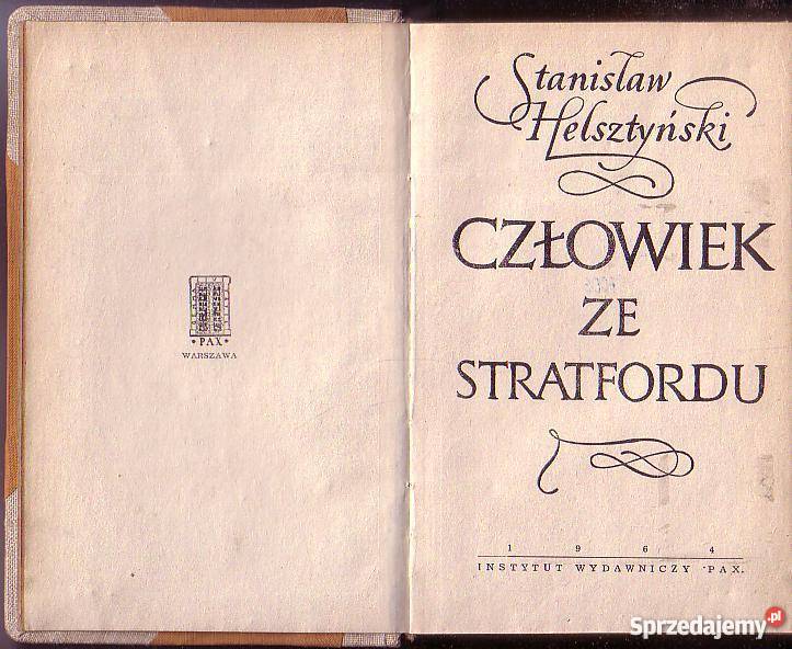 9494 CZŁOWIEK ZE STRATFORDU STANISŁAW Czyrna