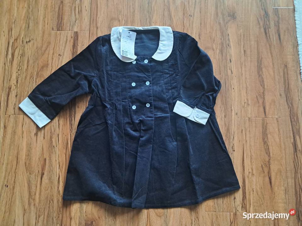nowa granatowo biała sztruksowa sukieneczka na Sandomierz sprzedam