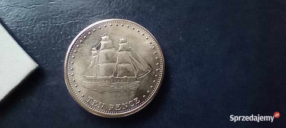 Stare monety 10 pens 2008 Tristan da Cunha