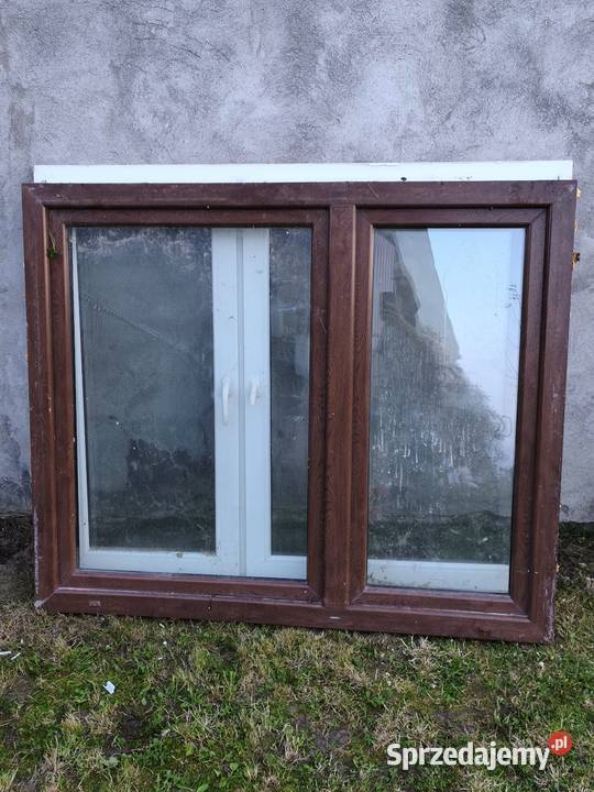Okno z demontażu 2 kolory 140x164 Sękowo