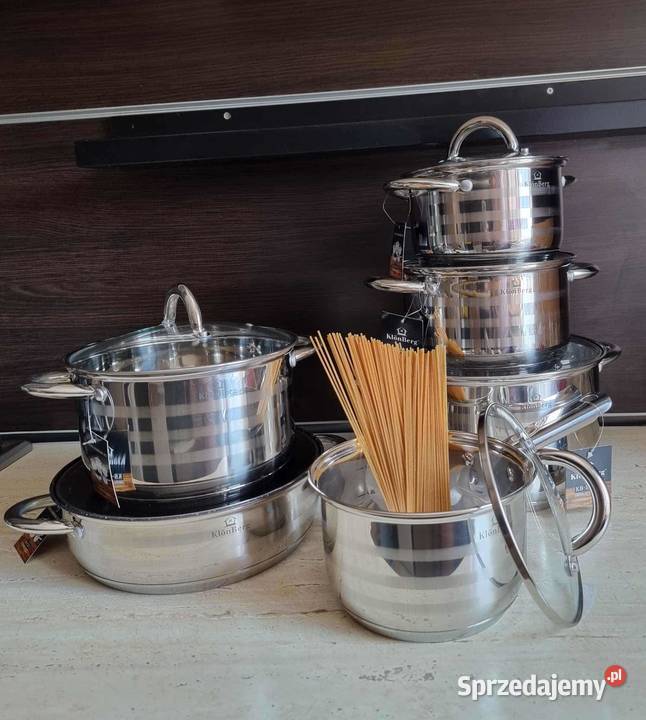 Komplet garnków ze stali nierdzewnej 179 małopolskie sprzedam