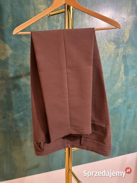 Spodnie damskie 46 BB polskie brązowe z Moda i Styl Częstochowa