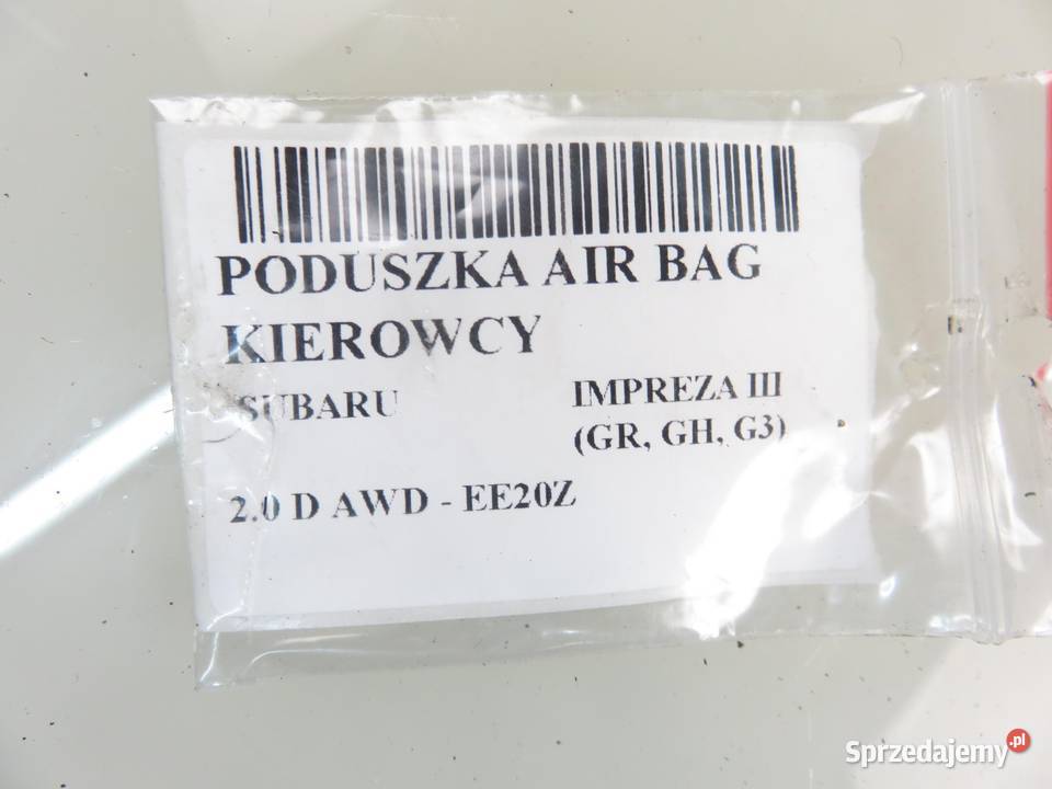 PODUSZKA KIEROWCY SUBARU IMPREZA III GR GH G3