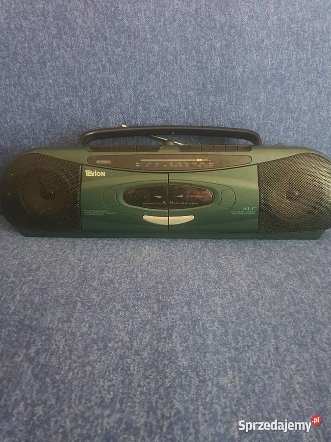 Radiomagnetofon dwukasetowy Tevion serwisie Audio Łódź