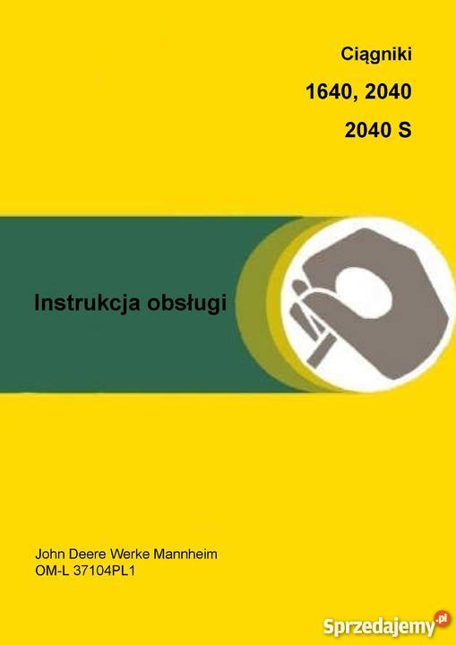 Instrukcja obsługi JD 1640 2040 S GRATS Katalog Szamotuły