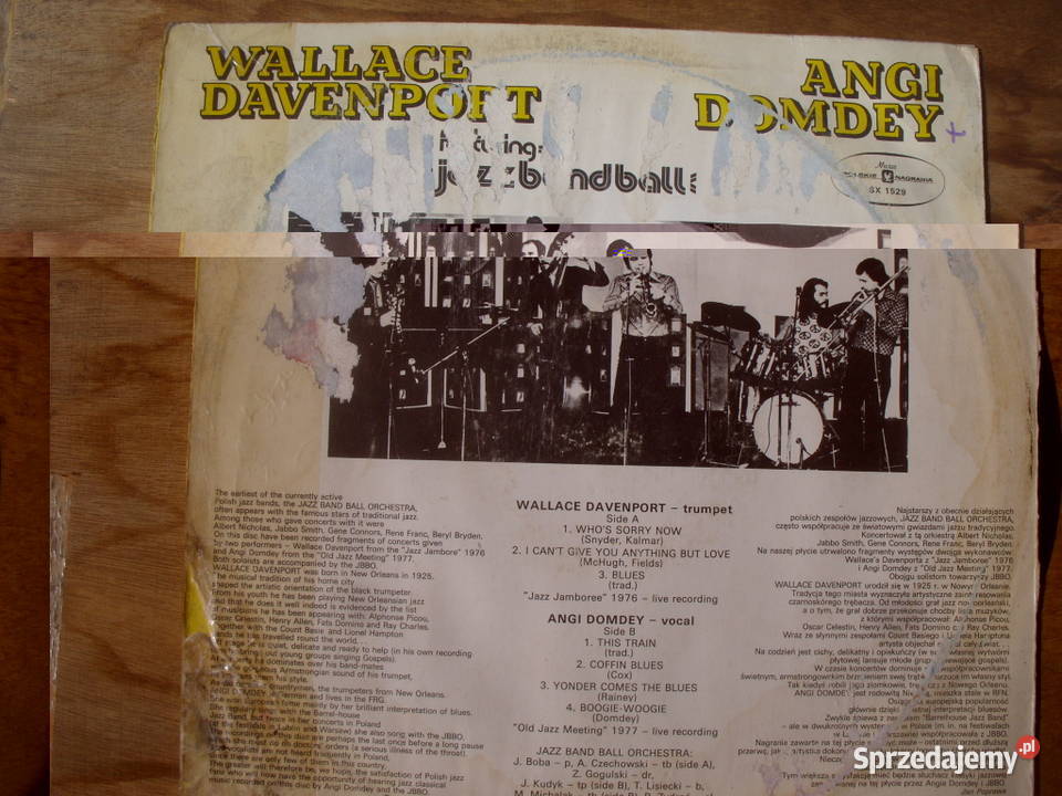 Jazz LP Wallace DavenportAngi Domdey MUZA płyta winylowa Płyty i kasety Wołów