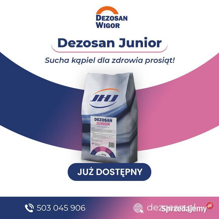 Dezosan Junior sucha kąpiel prosiąt higiena Olsztyn