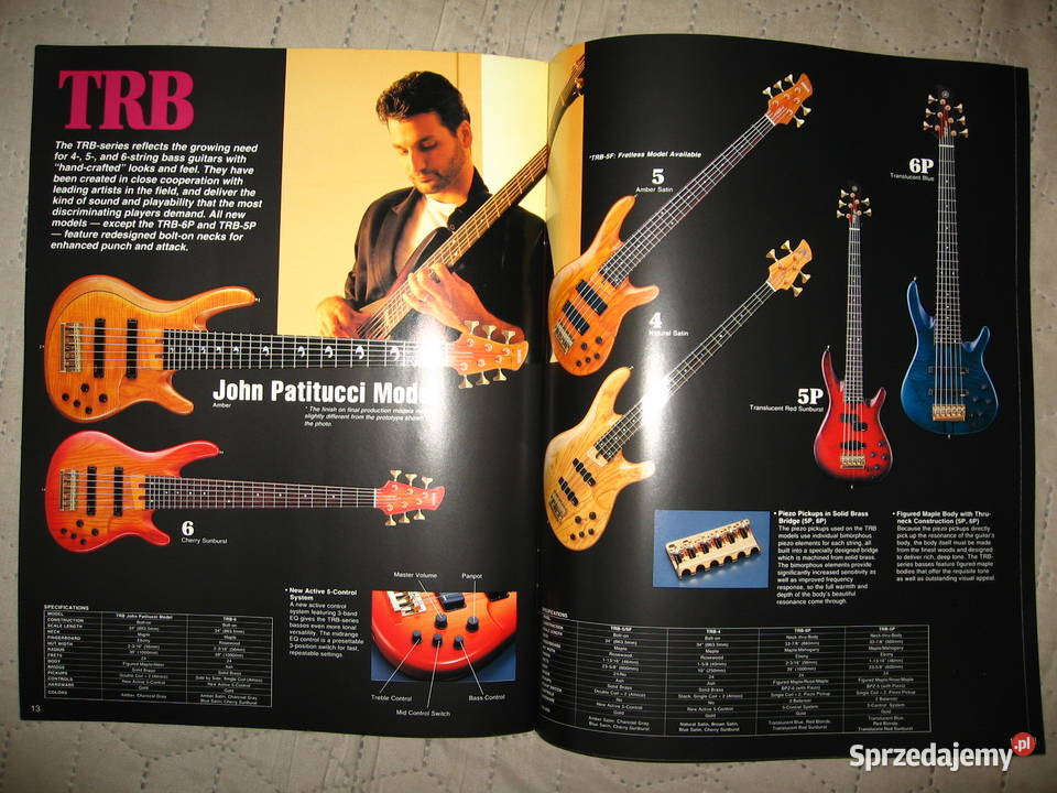 Yamaha Electric Guitars Basses Catalog 1994