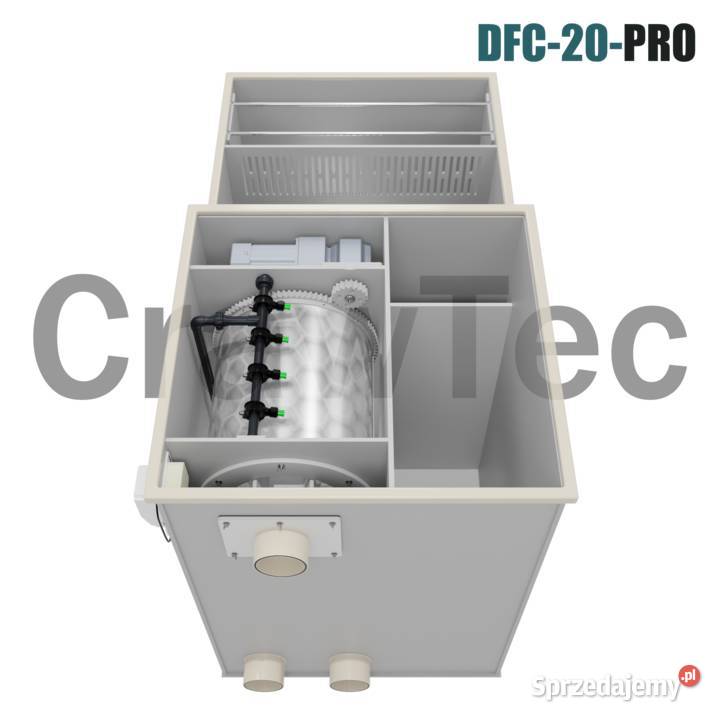 Kombinowany filtr bębnowy CrawTec DFC20PRO 20 mh małopolskie