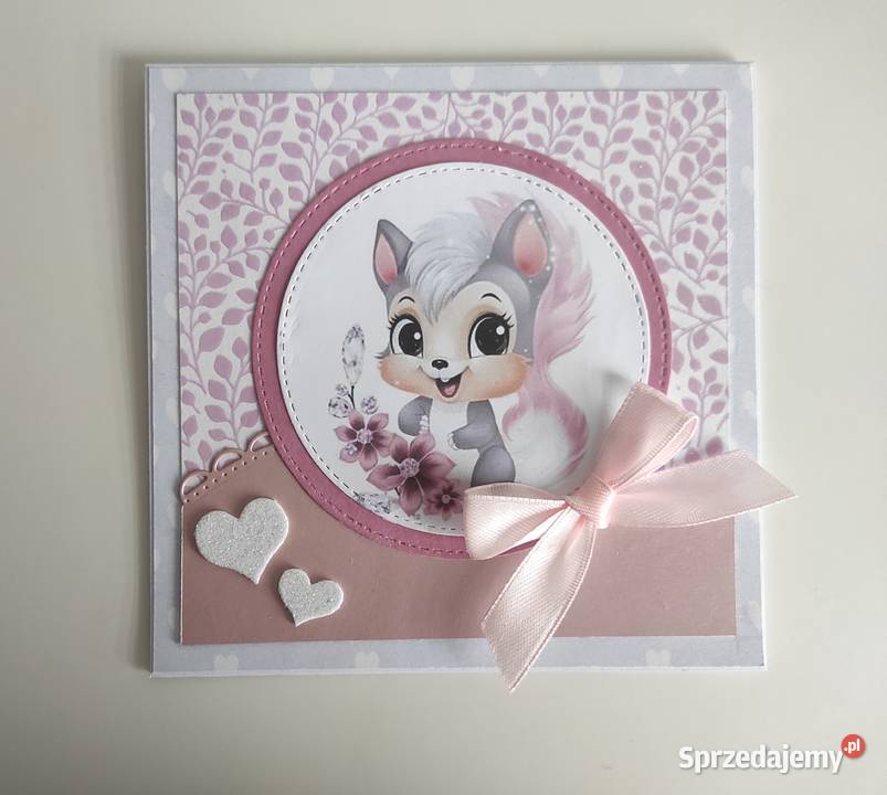 Kartka okolicznościowa ręcznie robiona na Rękodzieło Łódź sprzedam