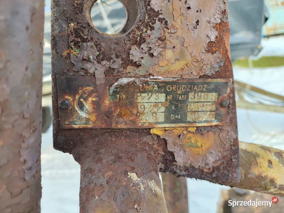 Pług zagonowy Unia Grudziądz 2 skibowy Wodzisław Śląski