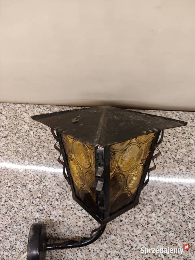 Stara retro lampa ścienna kinkiet na ganek opolskie Głuchołazy sprzedam