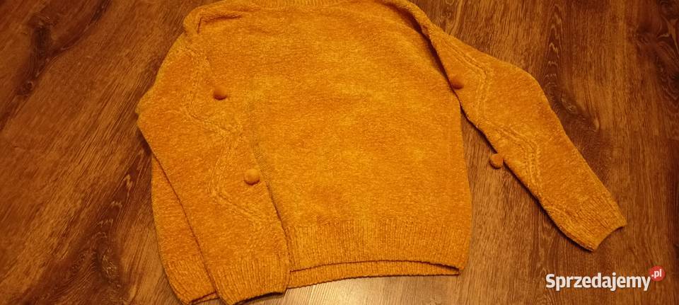 Sweter musztardowy z pomponami Cool Club Rozmiar 152 Strzyżów sprzedam
