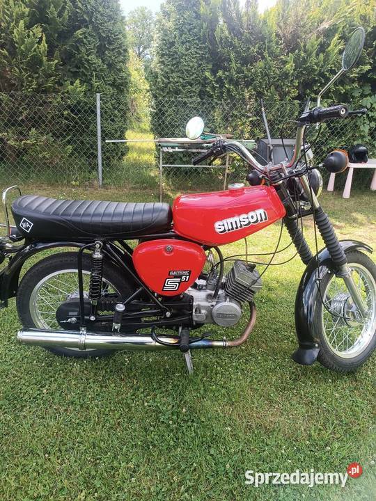 Simson S51 czerwony Motocykle, skutery, quady Rypin