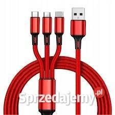 UNIWERSALNY KABEL PRZEWÓD USB 3W1 LIGHTNING Pozostałe sprzedam