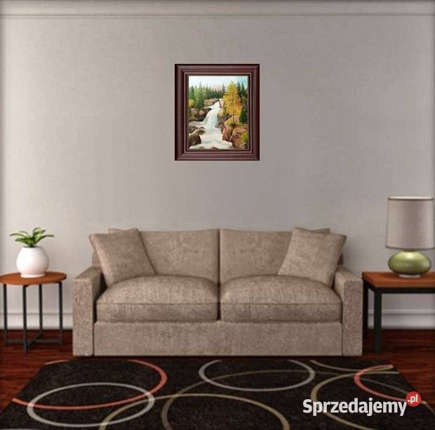 Obraz olejny Wodospad Lublin sprzedam