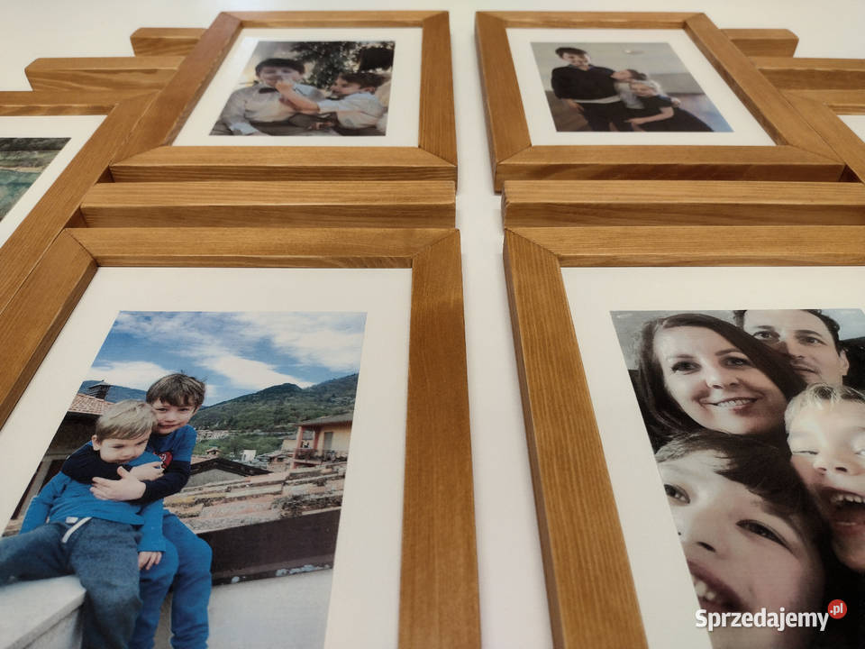 Drewniana Multirama Ramka na 6 zdjęć 15X21 sprzedam