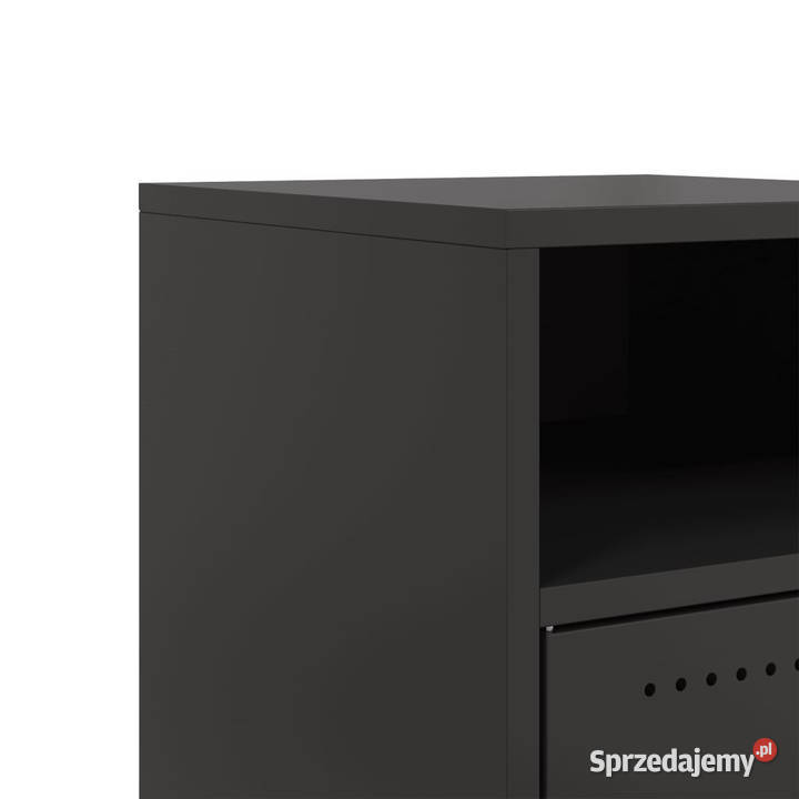 Szafki nocne 2 czarne 36x39x59 stal WM846717 mazowieckie Warszawa