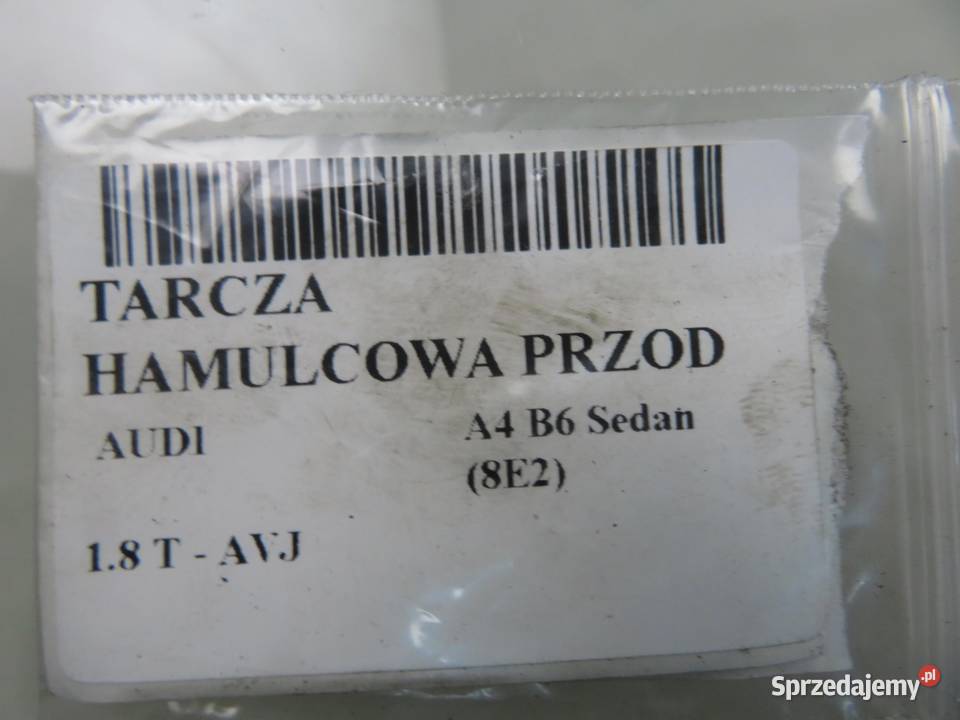 TARCZE HAMULCOWE PRZÓD AUDI A4 B6 18 T Tarcze hamulcowe