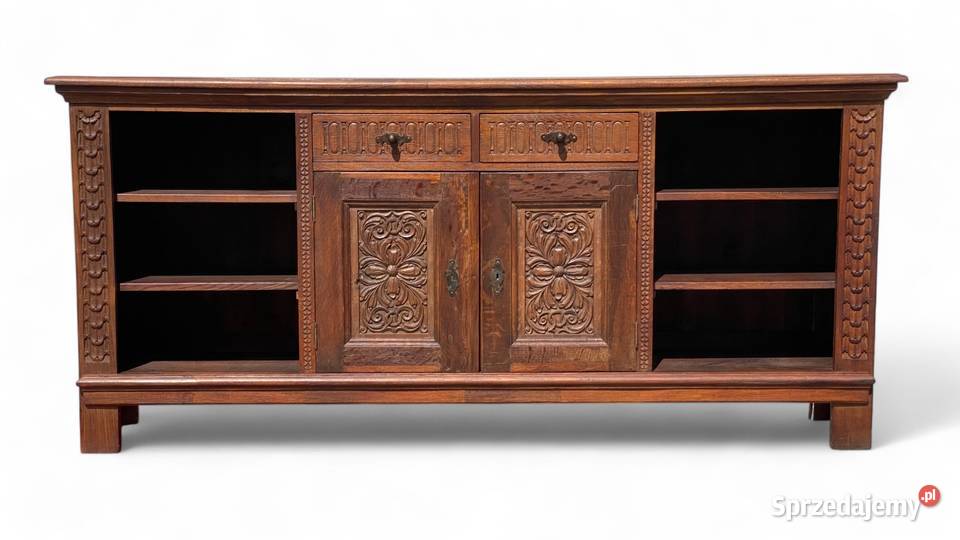 Rustykalna konsola szafka komoda dębowa lite Gryfice