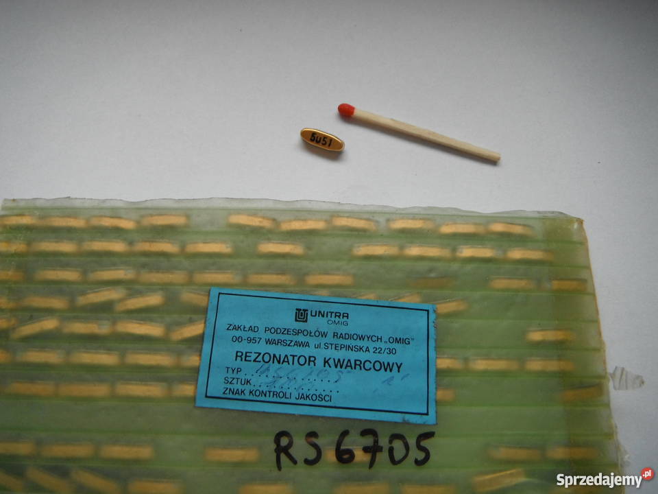 RS6702 Unitra Omig rezonator kwarcowy 5u51 Chlewiska