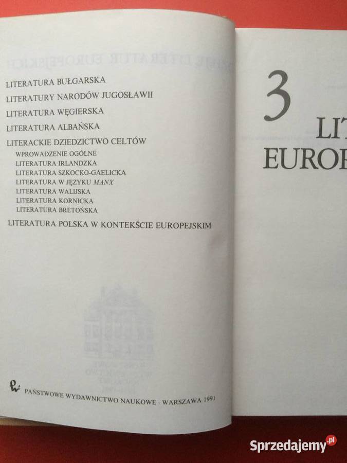 2370 Dzieje Literatur Europejskich Szczecin sprzedam