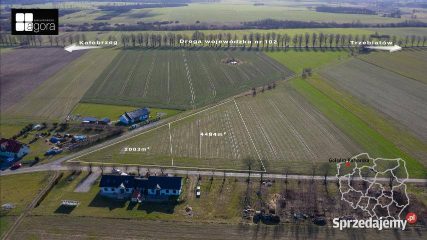 sprzedaży gruntu Gołańcz Pomorska 1734m2