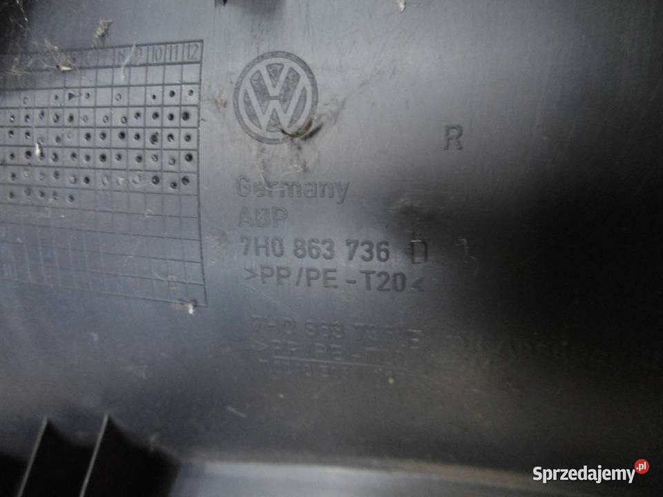 Stopień nakładka na próg prawy 7H0863736 vw Szczecin