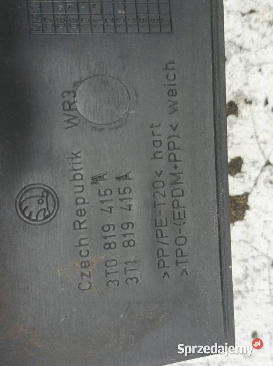 PODSZYBIE PLASTIKOWE KOMPLET 3T Skoda Superb II