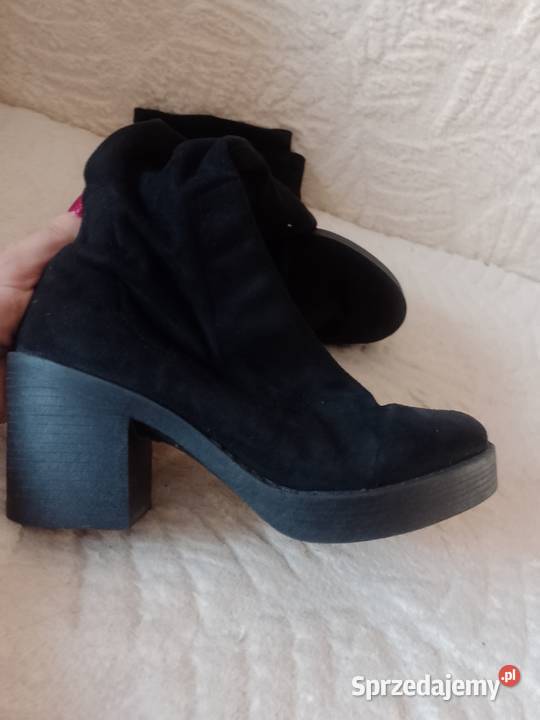 38 RIVER ISLAND Długie Czarne Kozaki małopolskie Kraków