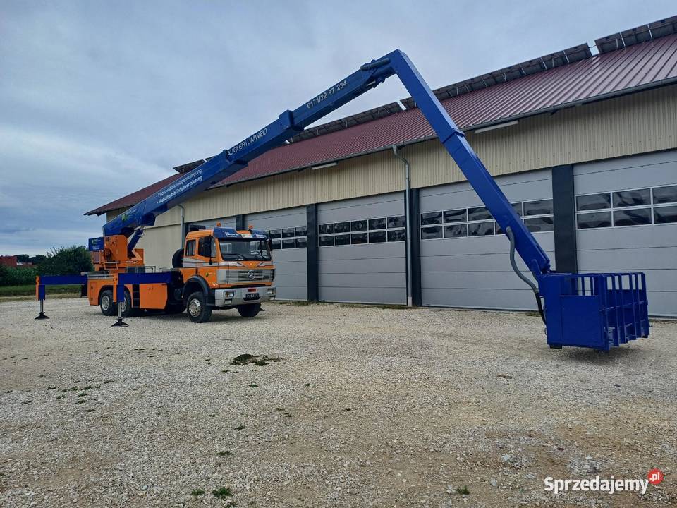 Podnośnik koszowy zwyżka Wumag WS WT 320 Piskorzów
