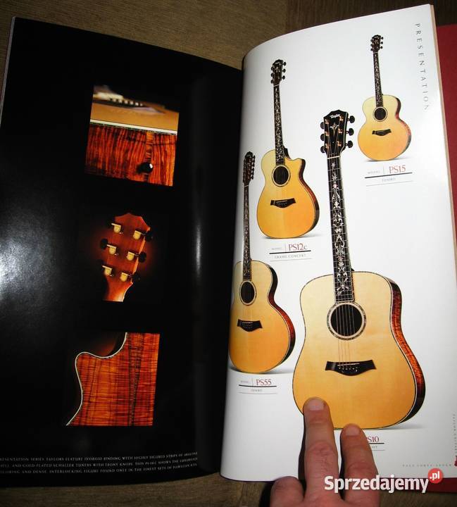 Taylor guitar catalog 1999 katalog gitar pomorskie