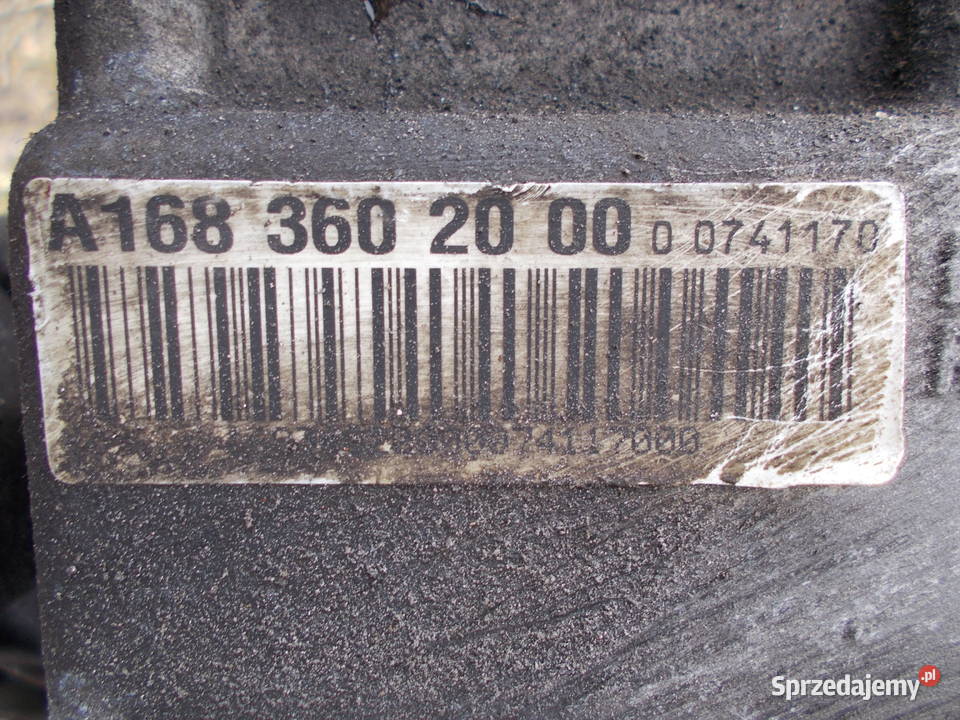 mercedes A160 W168 16 04r skrzynia biegów