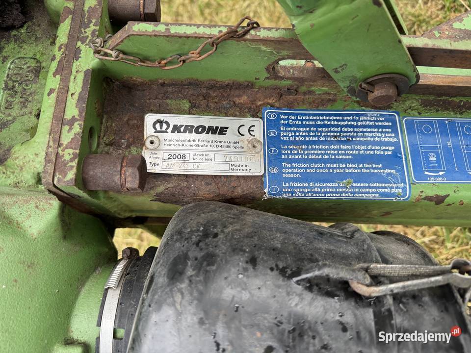 Kosiarka dyskowa Krone 243cv z kondycjonerem lubelskie Tomaszów Lubelski