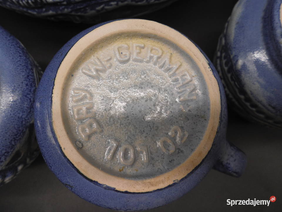 Zabytkowy niemiecki zestaw do ponczu grzańca wielkopolskie Raszków