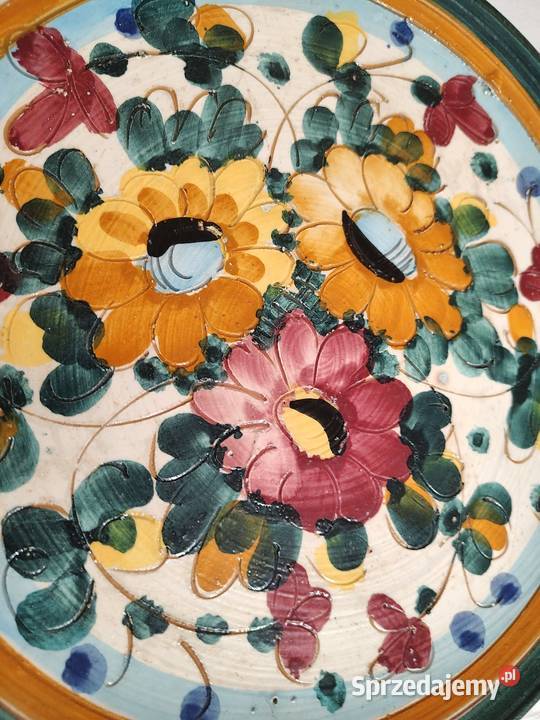 Talerz na ścianę ręcznie malowany dolnośląskie