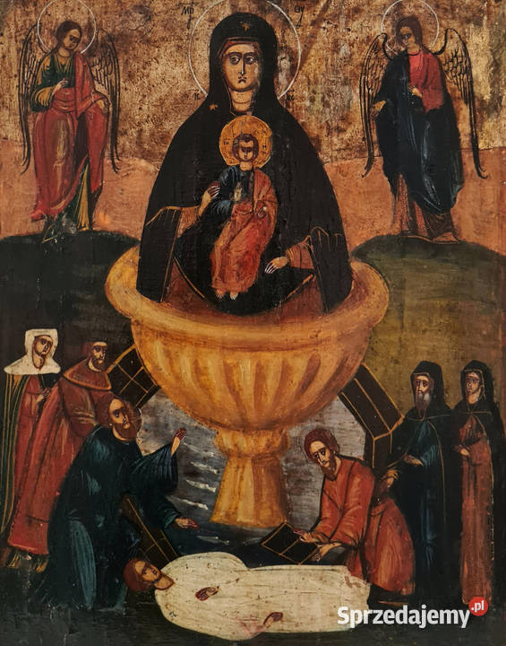 Ikona Matka Boża Życiodajne Źródło 0084 Malarstwo Warszawa