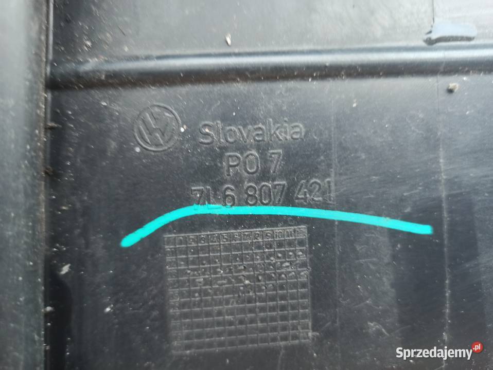 VW TOUAREG 7L ZDERZAK TYŁ TYLNY DOKŁADKA Bieleń