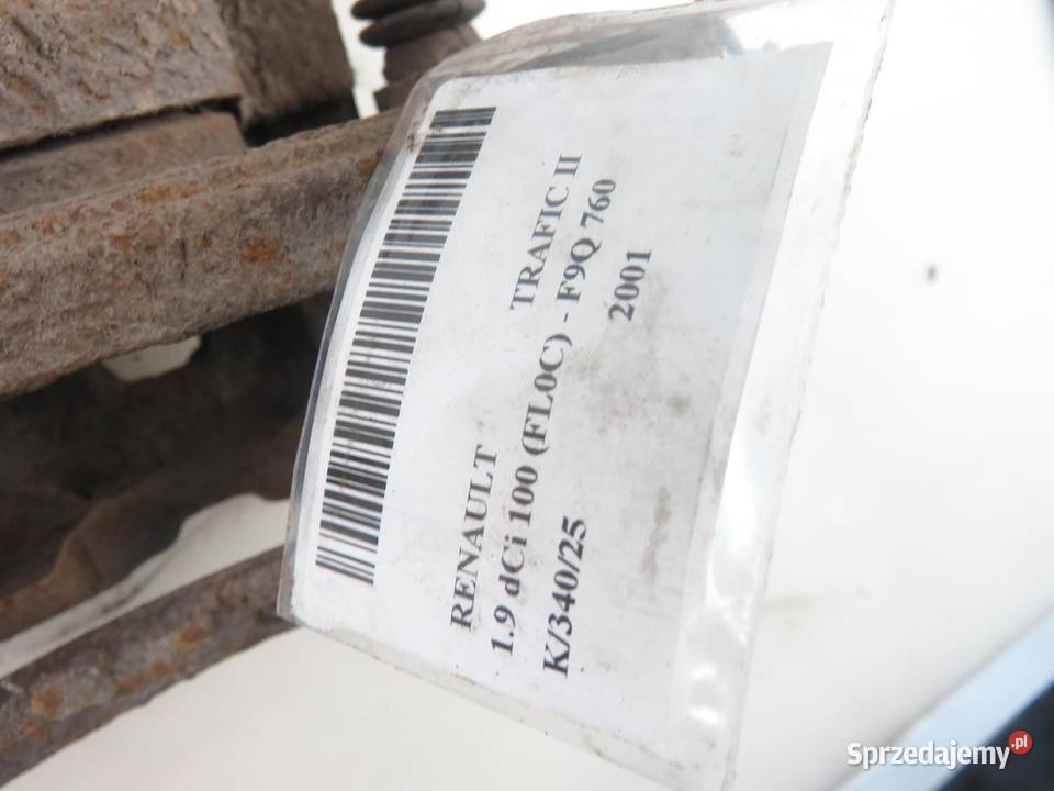 ZACISK PRAWY TYŁ RENAULT TRAFIC II 19 dCi