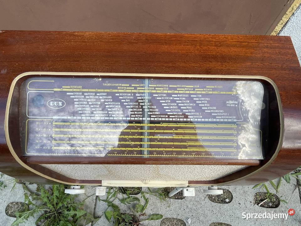 DUX V316 stare szwedzkie radio lampowe pomorskie Pruszcz Gdański