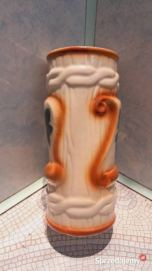 Stary Ceramiczny Kufel Do Piwa Bolesławiec Świecie