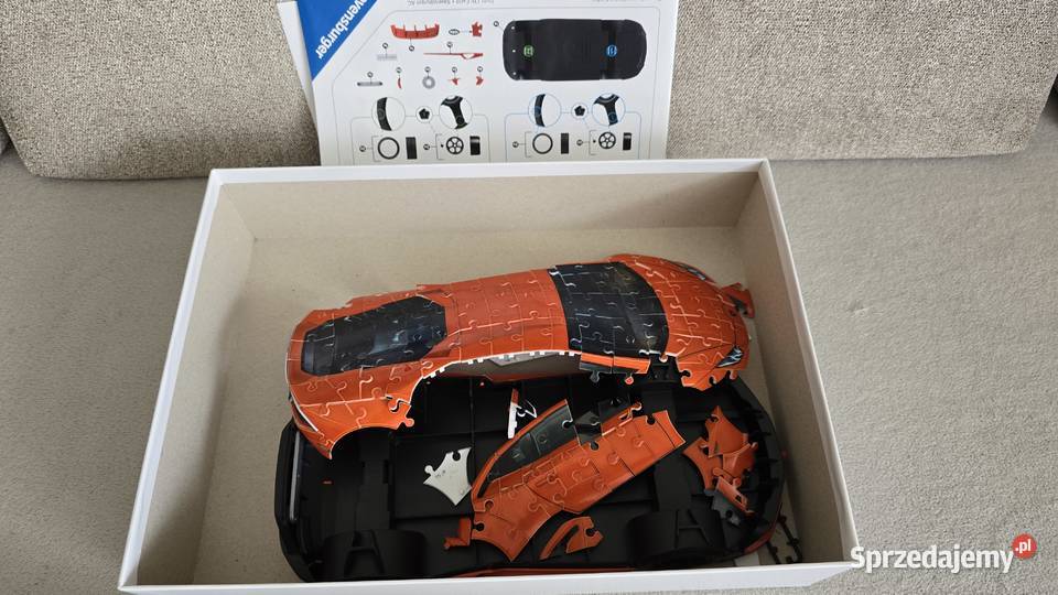 Puzzle 3D Lamborghini Huracn Evo pomarańczowe Ravensburger Warszawa
