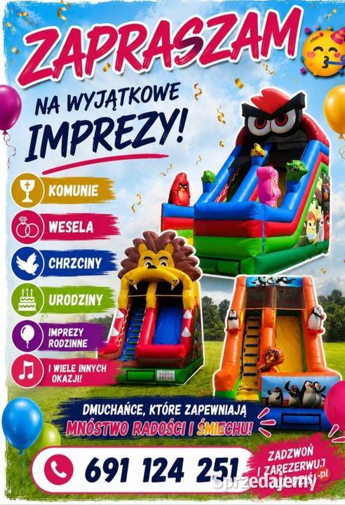 Dmuchaniec zjeżdżalniaWOLNE TERMINY Usługi Radymno