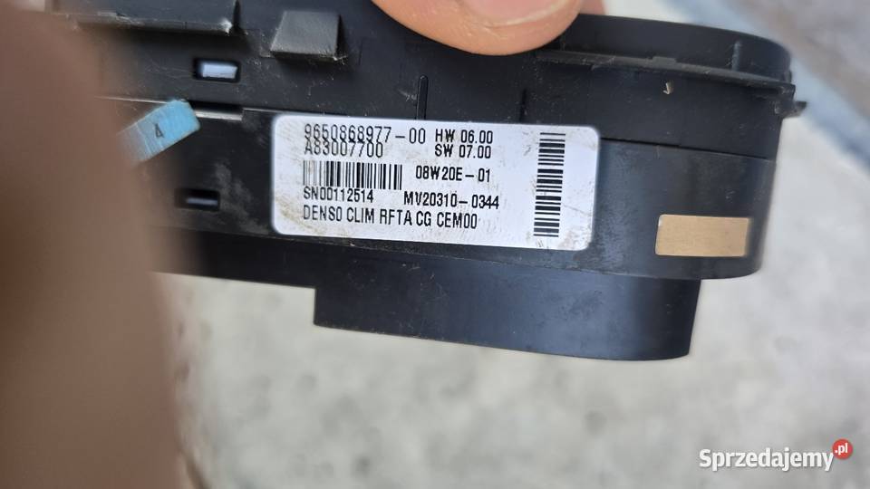 Citroen c4 Picasso Panel Nawiewu Sterowania Radgoszcz