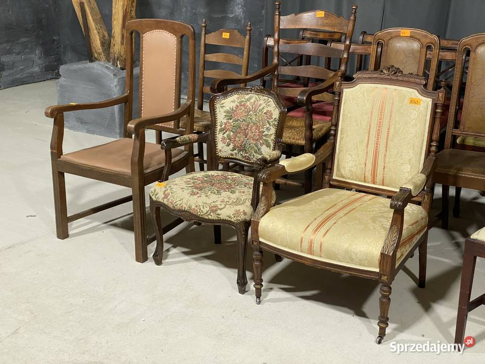Krzesła i fotele stylowe na sztuki i w