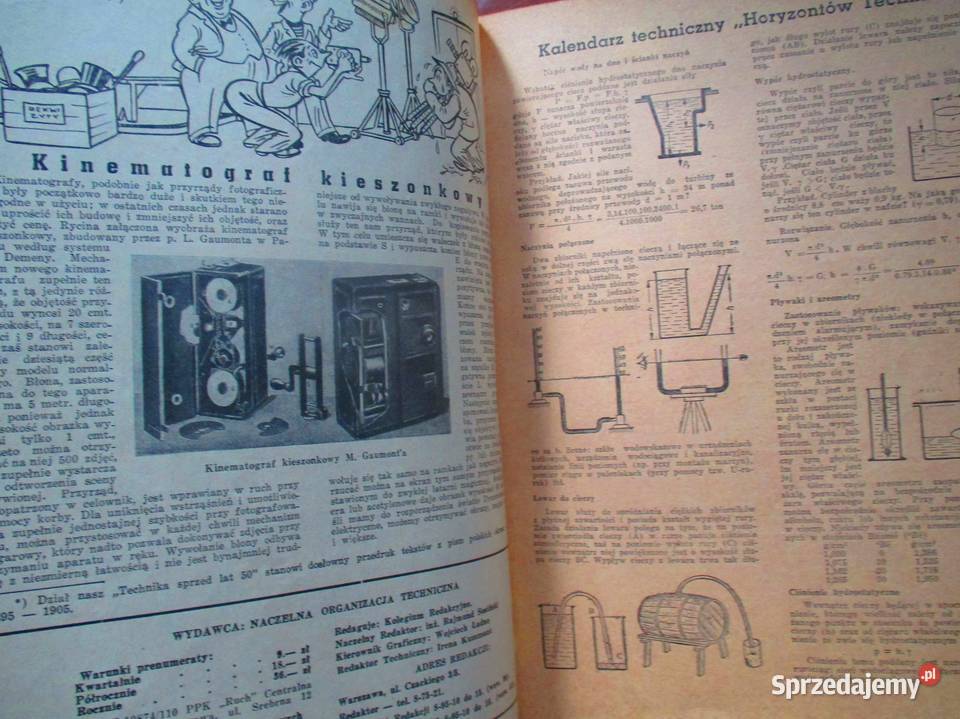 Horyzonty Techniki roczniki 19511955 komplet 5 łódzkie Łódź