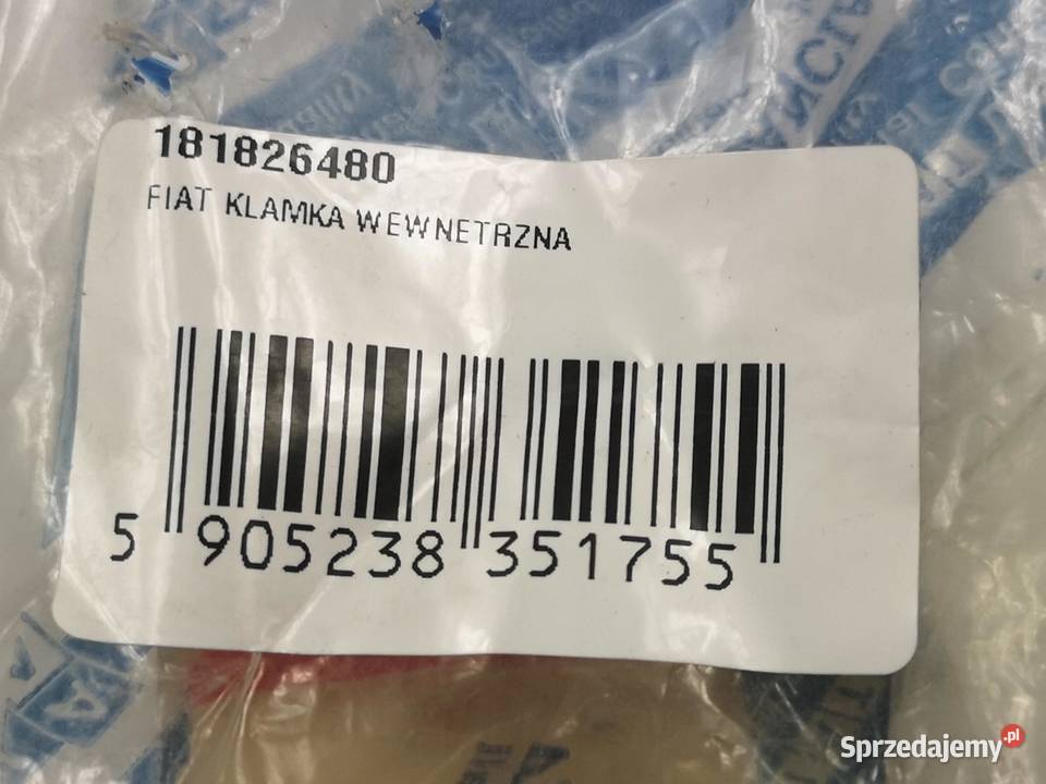 KLAMKA WEWNĘTRZNA PRAWA FIAT CINQUECENTO 1998 sprzedam