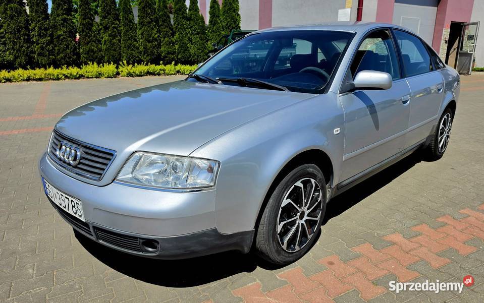 Audi A6 sedan 24 benzyna srebrny Ładny manualna Rok produkcji 1998 A6 Solec-Zdrój