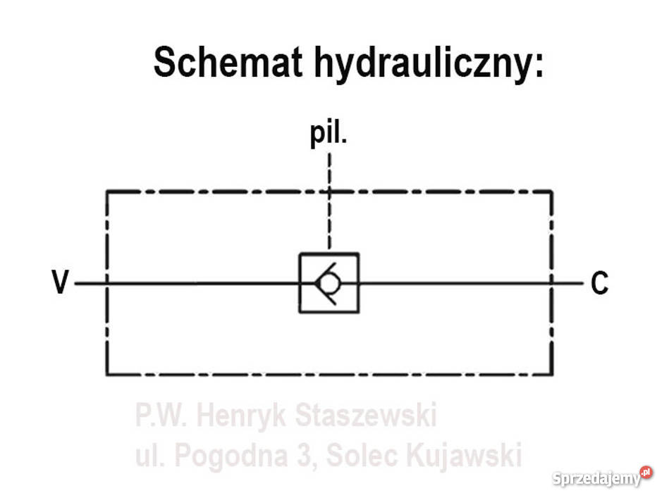 ZAWÓR HYDRAULICZNY ZWROTNY VBPSL 12 45L ZAMEK kujawsko-pomorskie Solec Kujawski sprzedam